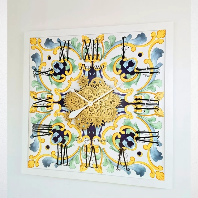 Alt view image 5 of 6 - ITALY LINE WALL CLOCK SQUARE 36 INCH PRAIANO