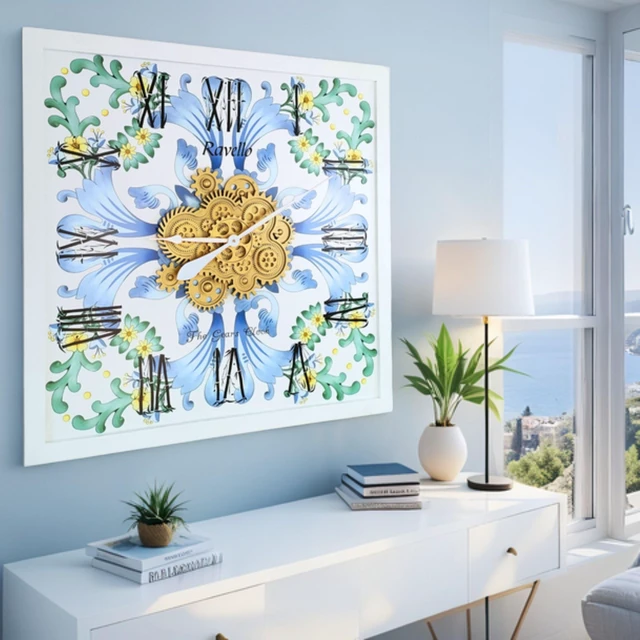 Main image of ITALY LINE WALL CLOCK SQUARE 36 INCH RAVELLO
