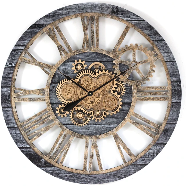 Main image of AMERICA LINE WALL CLOCK ROUND 36 INCH CARBON GREY