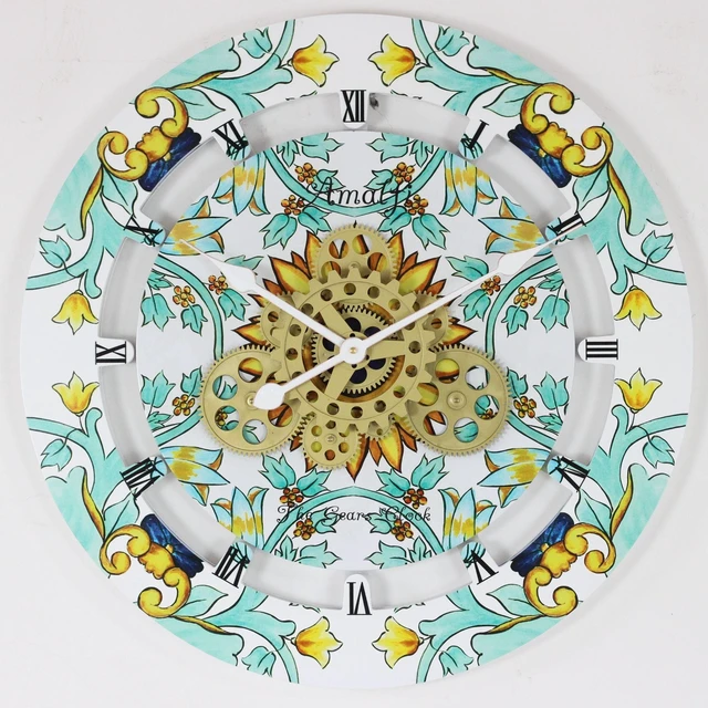 Alt view image 2 of 6 - ITALY LINE WALL CLOCK ROUND 24 INCH AMALFI