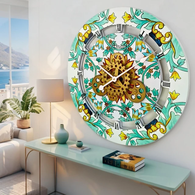 Main image of ITALY LINE WALL CLOCK ROUND 24 INCH AMALFI