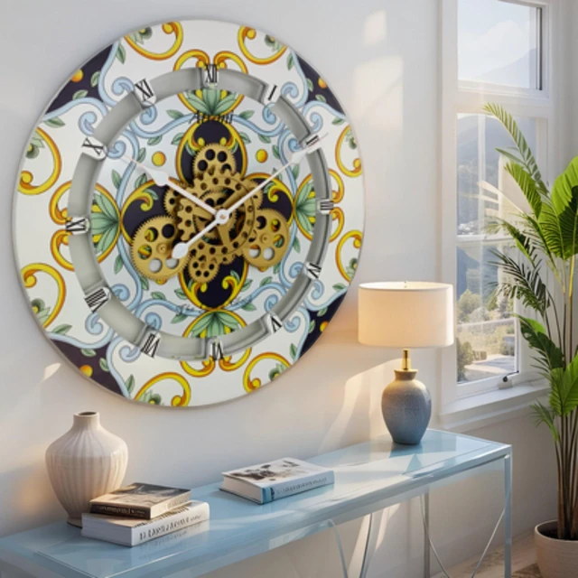 Main image of ITALY LINE WALL CLOCK ROUND 24 INCH ATRANI