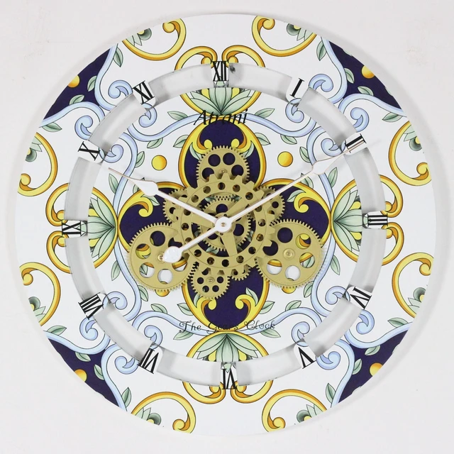 Alt view image 2 of 6 - ITALY LINE WALL CLOCK ROUND 24 INCH ATRANI