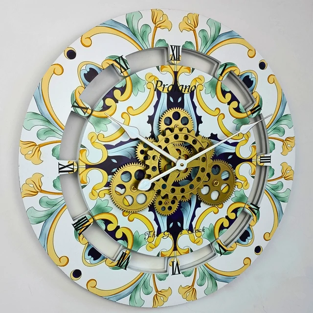 Alt view image 5 of 6 - ITALY LINE WALL CLOCK ROUND 24 INCH PRAIANO