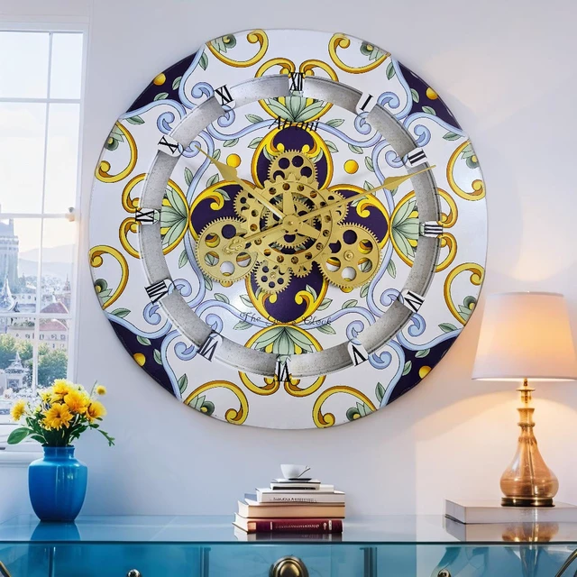 Alt view image 2 of 6 - ITALY LINE WALL CLOCK ROUND 36 INCH ATRANI