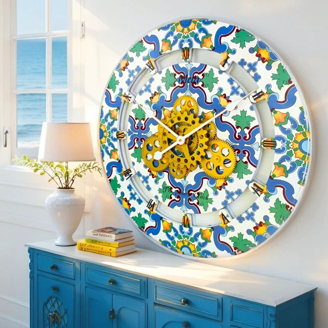 Main image of ITALY LINE WALL CLOCK ROUND 36 INCH META