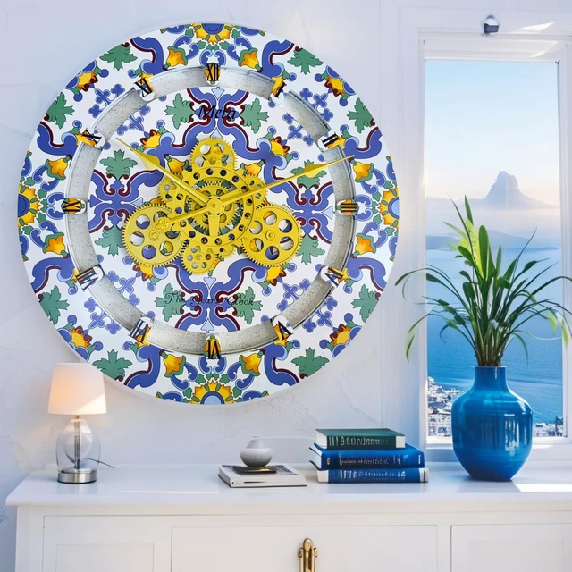 Alt view image 4 of 6 - ITALY LINE WALL CLOCK ROUND 36 INCH META