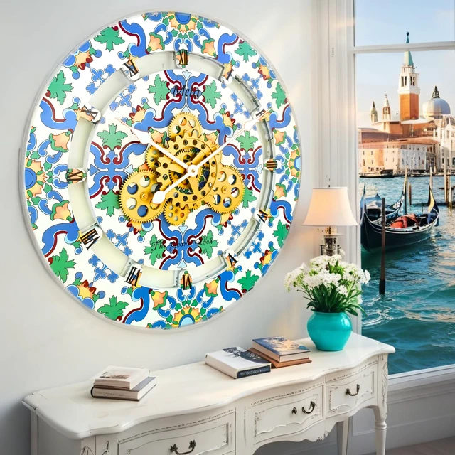 Alt view image 3 of 6 - ITALY LINE WALL CLOCK ROUND 36 INCH META