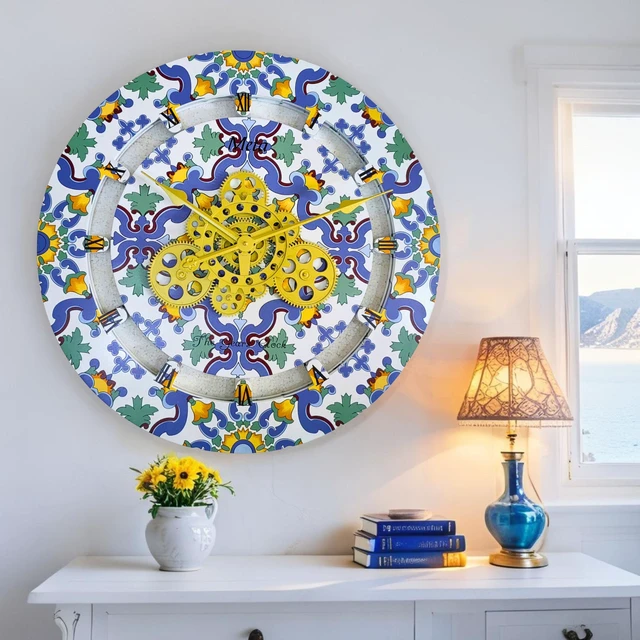 Alt view image 5 of 6 - ITALY LINE WALL CLOCK ROUND 36 INCH META