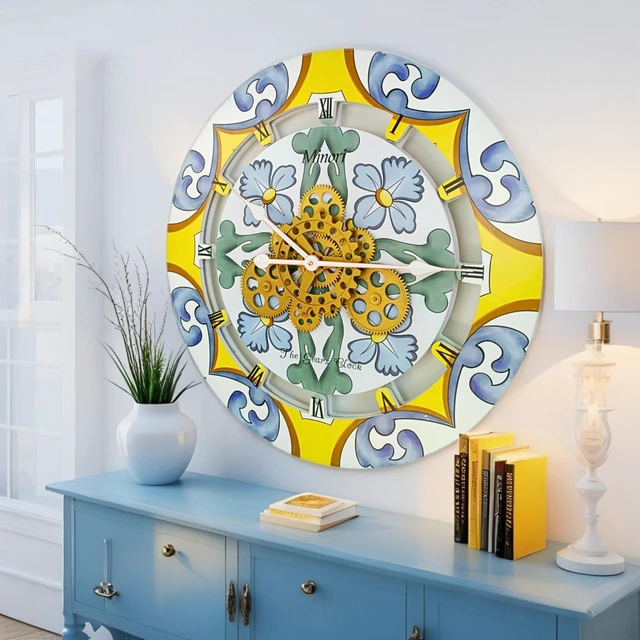 Alt view image 3 of 6 - ITALY LINE WALL CLOCK ROUND 24 INCH MINORI