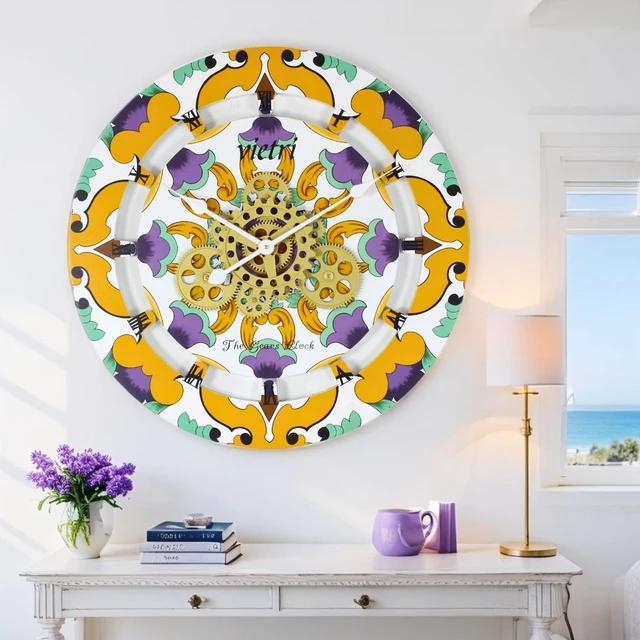 Main image of ITALY LINE WALL CLOCK ROUND 24 INCH VIETRI