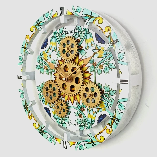 Alt view image 2 of 6 - ITALY LINE DESK CLOCK ROUND (HYBRID WALL) 10 INCH AMALFI
