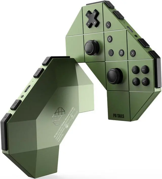 Alt view image 3 of 7 - PB TAILS Cyber Tank CHOC Bluetooth Wireless Gaming Controllers Army Green Nintendo Switch PC STEAM