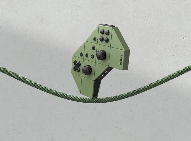 Alt view image 5 of 7 - PB TAILS Cyber Tank CHOC Bluetooth Wireless Gaming Controllers Army Green Nintendo Switch PC STEAM