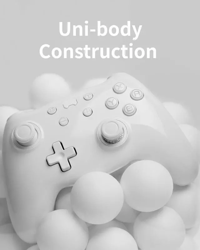 Alt view image 4 of 7 - PB TAILS Crush Bluetooth Wireless HAll Joysticks Gaming Controllers  China White Nintendo Switch PC STEAM 256RGB Colors adjustable Magcase