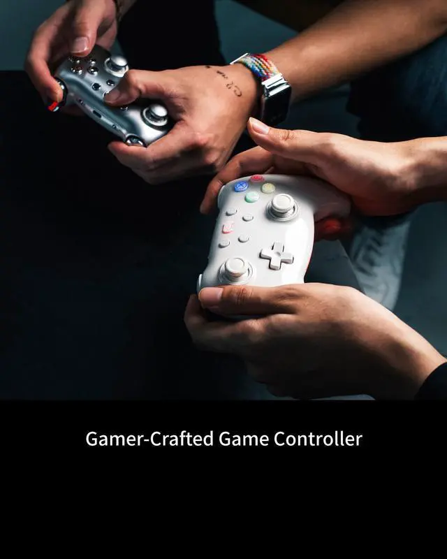 Alt view image 6 of 7 - PB TAILS Crush Bluetooth Wireless HAll Joysticks Gaming Controllers  China White Nintendo Switch PC STEAM 256RGB Colors adjustable Magcase
