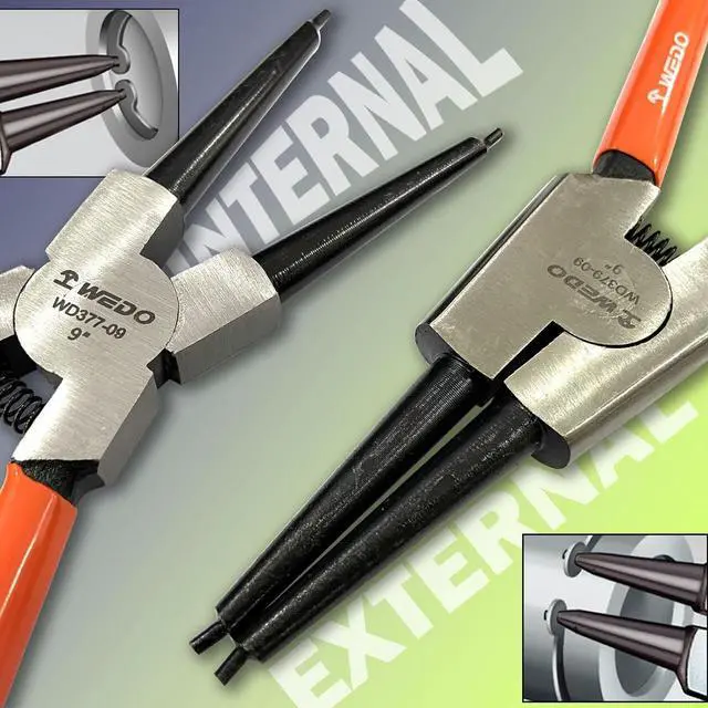 Alt view image 5 of 6 - WEDO Internal Snap Ring Plier,Plastic Handle,High Precision,Good Toughness,Ergonomic Design Size 9"