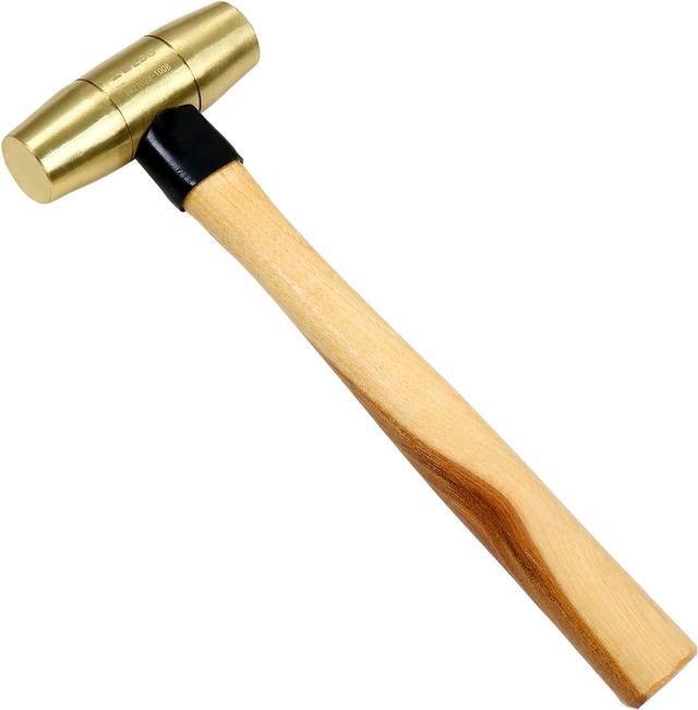 Main image of WEDO Brass Hammer 2lb,Wooden Hammer,Sledge Hammer,Solid Brass Mallet Hammer,Wooden Hammer Handle,Length 320mm,Die-Forged, Corrosion Resistant, DIN Standard