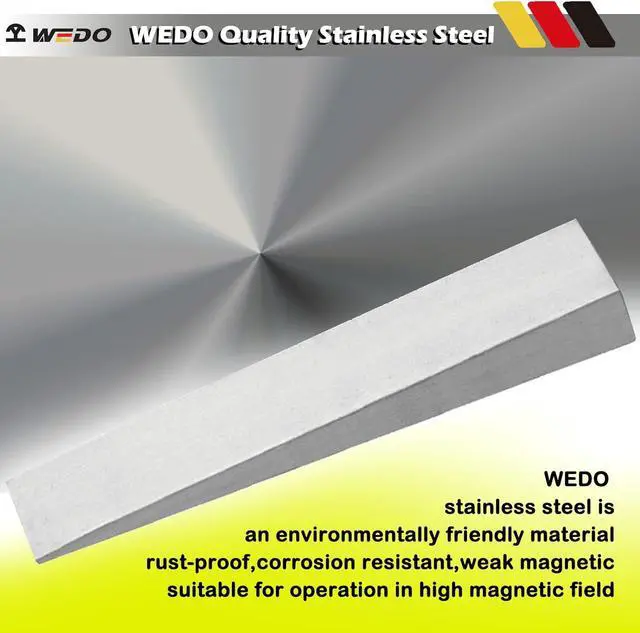 Alt view image 6 of 6 - WEDO Stainless Steel Flange Wedge, Rust-proof, Corrosion resistant, Extremely Strong, Durable, 12mmx50mmx200mm
