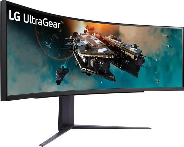 Alt view image 2 of 7 - LG 49" 240 Hz VA DQHD Gaming Monitor FreeSync Premium Pro (AMD Adaptive Sync) 5120 x 1440 DCI-P3 95% (CIE1976) UltraGear 49GR85DC-B