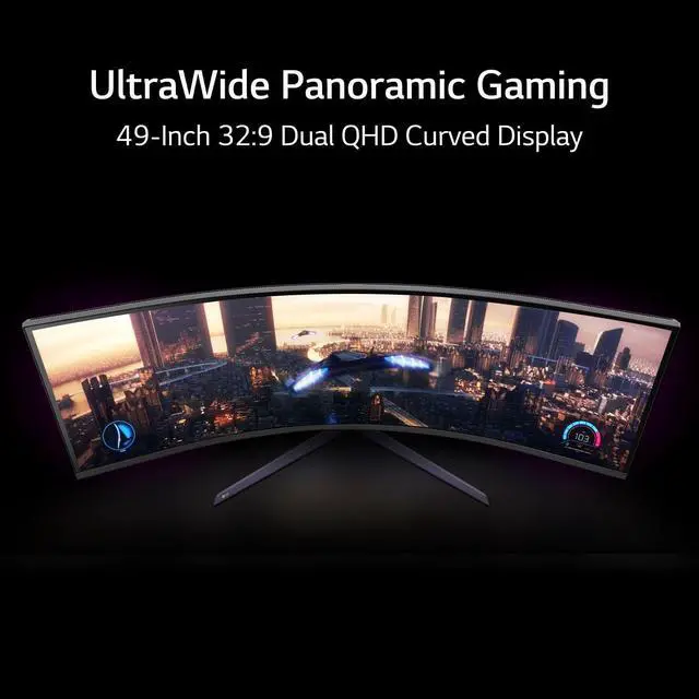 Alt view image 7 of 7 - LG 49" 240 Hz VA DQHD Gaming Monitor FreeSync Premium Pro (AMD Adaptive Sync) 5120 x 1440 DCI-P3 95% (CIE1976) UltraGear 49GR85DC-B