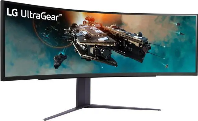 Alt view image 3 of 7 - LG 49" 240 Hz VA DQHD Gaming Monitor FreeSync Premium Pro (AMD Adaptive Sync) 5120 x 1440 DCI-P3 95% (CIE1976) UltraGear 49GR85DC-B