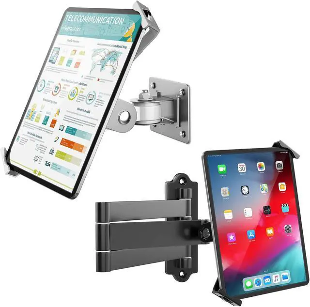 Main image of AboveTEK TH-248S Tablet Wall Mount Bundle with TH-258B Adjustable Long Arm iPad Wall Mount Fits 7 to 11 Inch Tablets Including iPad, Galaxy Tab, Slate, Fire and More-Anti Theft Security Lock and Key