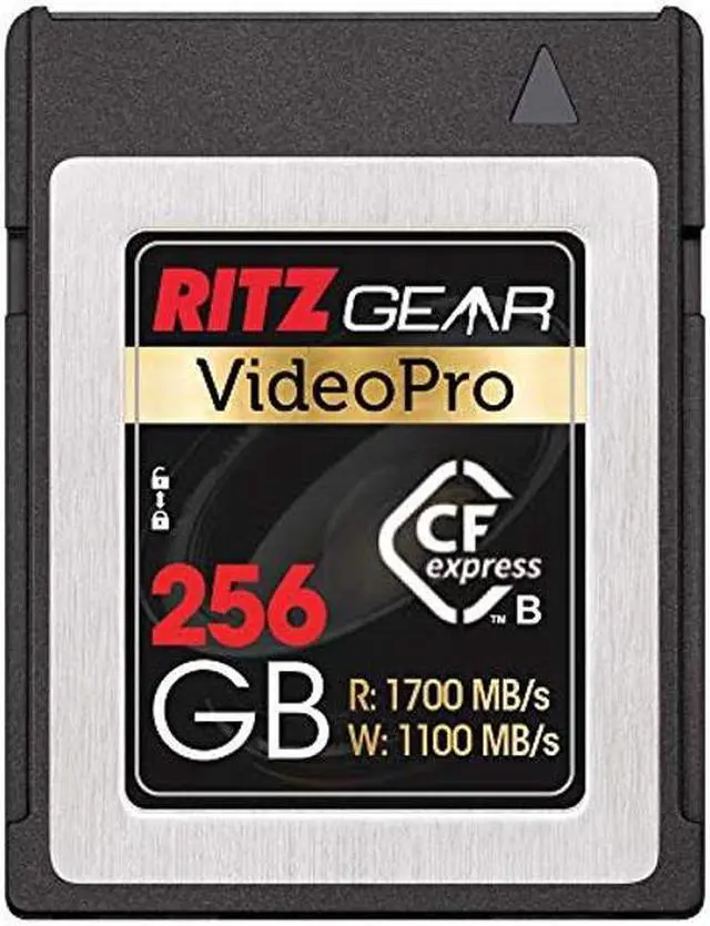Alt view image 2 of 5 - Ritz Gear Video Pro CFExpress Card 256GB Type B (1700/1100 R/W) with PCIe 3.0 X4 Host Adapter