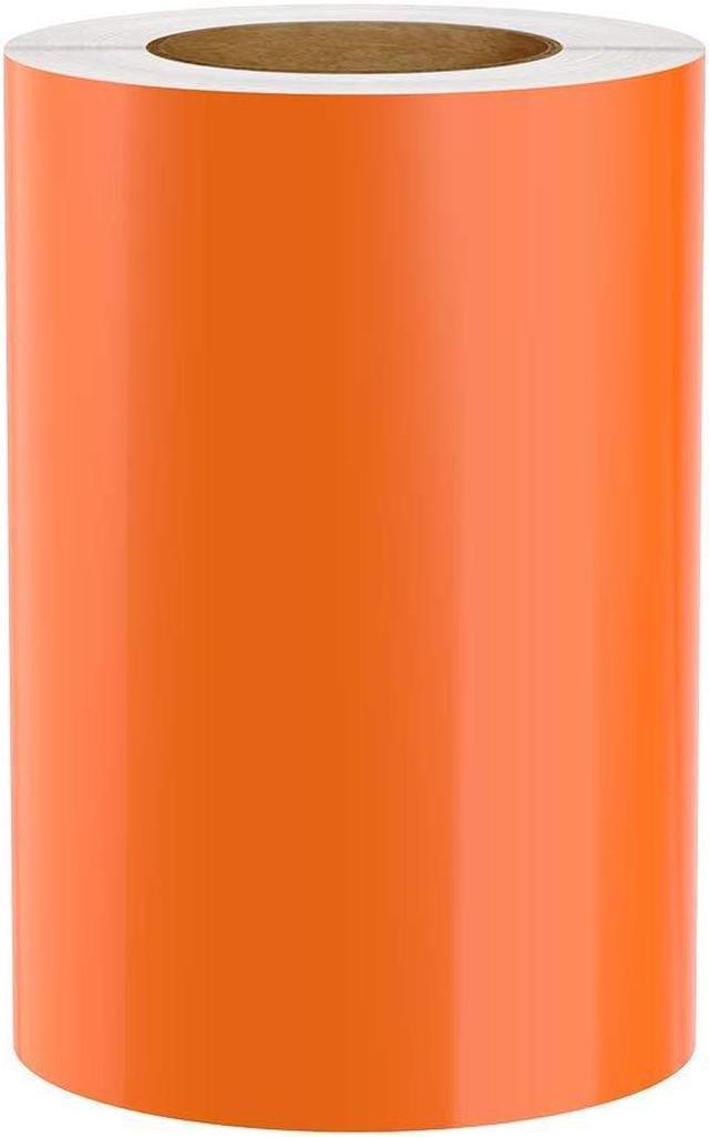 Premium Vinyl Label Tape, Orange, 8