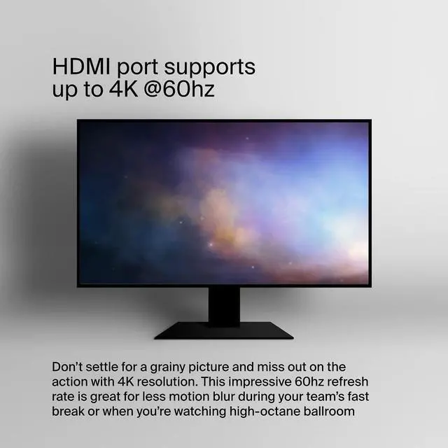 Alt view image 5 of 5 - Belkin 7-in-1 USB-C Hub, Multiport Adapter Dongle with 4K 60Hz HDMI, 100W Power Delivery, 2.5Gb, 2 USB A Ports, SD and MicroSD Slot for MacBook Pro 14 and 16, iPad Pro 12.9 & 11, XPS, Surface and More
