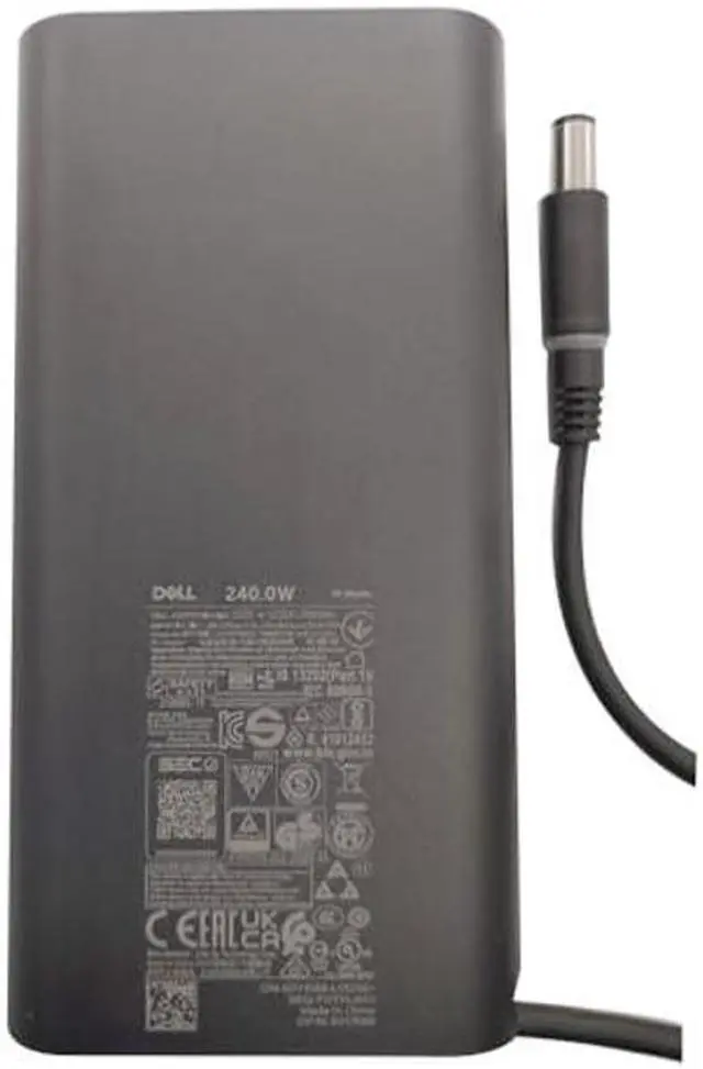 Alt view image 2 of 4 - Dell GaN Laptop Charger 240W Watt Barrel 7.4mm tip AC Power Adapter - Precision 7670 7680 7770 7780,Alienware M15 R7,X16,X17 R2,X15 R2,M17 R5