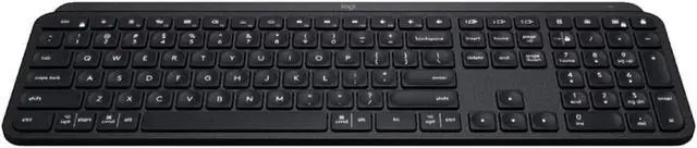 Alt view image 4 of 4 - Logitech MX Keys Advanced Wireless Illuminated Keyboard, Tactile Responsive Typing, Backlighting, Bluetooth, USB-C, Apple macOS, Microsoft Windows, Linux, iOS, Android, Metal Build (Black)
