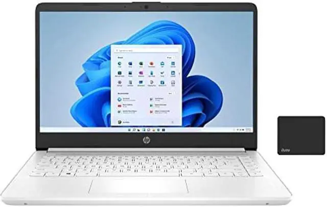 Alt view image 2 of 5 - HP 14" Chromebook for Student and Business, HD Thin and Light Chromebook Laptop, Intel Celeron Processor N4120, 4GB RAM, 64GB eMMC, HDMI, Wi-Fi, Bluetooth, Chrome Os, White, with 5ave Mousepad