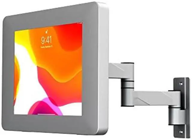 Main image of Premium Wall Mount Arm - CTA VESA Wall Mount Arm & Enclosure for iPad 7/8/9/ Gen 10.2" - 11" iPad Pro - iPad Air 4 - Galaxy Tab 4 - Galaxy Tab A 10.1" & More - Silver (PAD-WMASE)