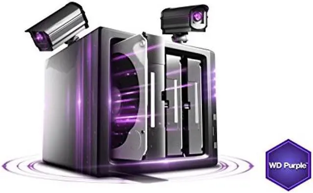 Alt view image 5 of 5 - Western Digital Purple 4TB Surveillance Hard Disk Drive - 5400 RPM Class SATA 6 Gb/s 64MB Cache 3.5 Inch - Western Digital40PURZ [Old Version]