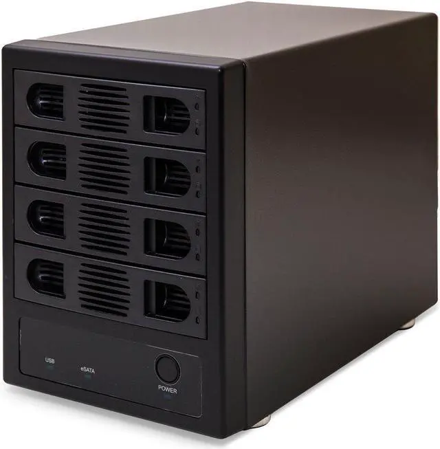 Main image of Syba SY-ENC50104 4 Bay 3.5" SATA III HDD Non-RAID Enclosure - Supports USB 3.0 & eSATA Interface, Black