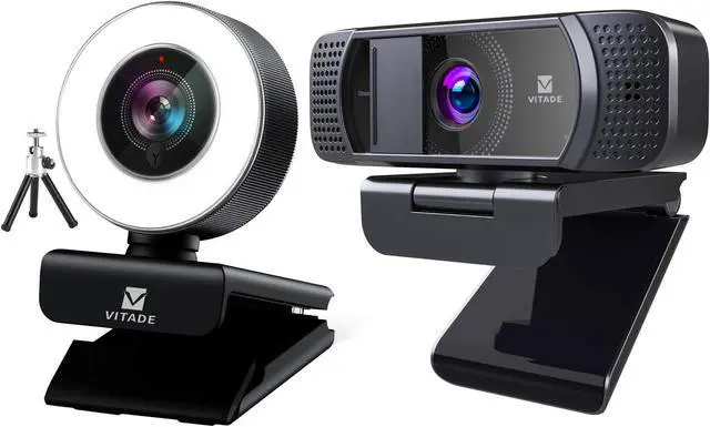 Main image of VITADE Bundle 960A Webcam 1080P with Microphone & Ring Light (Tripod Included) 672 Webcam with Microphone 1080P HD Web Camera