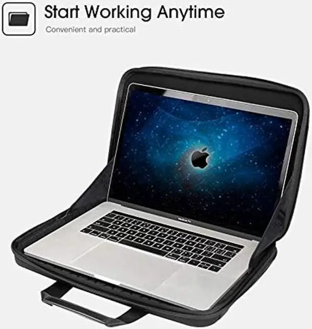 Alt view image 3 of 4 - Smatree 14-15.6 inch Laptop Shoulder Briefcase Compatible with MacBook Pro 16 inch and Hard Shell Laptop Sleeve Case Compatible with 2019 2018 MacBook Pro 15.4 inch