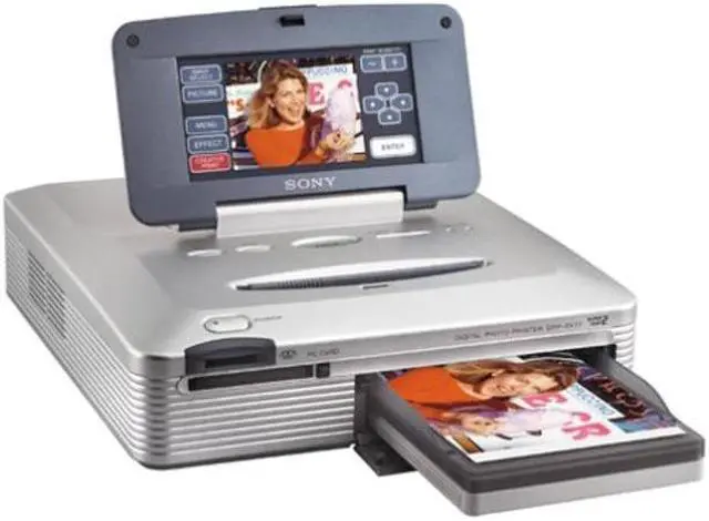 Alt view image 3 of 3 - SONY DPP-SV77 Digital Photo Printer with Fold-up Monitor