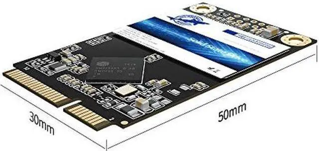 Alt view image 2 of 5 - Dogfish Msata 64GB Internal Solid State Drive Mini Sata SSD Disk Drive High Performance Hard Drive for Desktop Laptop Notebook (MSATA, 64GB (10 Packs))