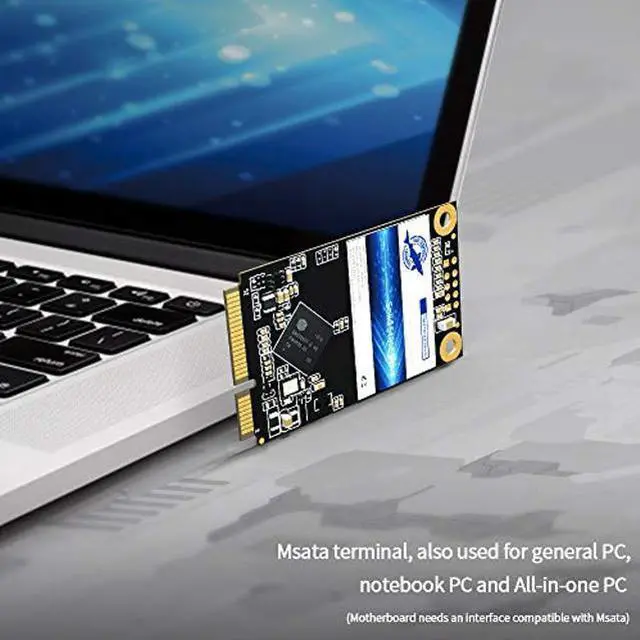 Alt view image 5 of 5 - Dogfish Msata 64GB Internal Solid State Drive Mini Sata SSD Disk Drive High Performance Hard Drive for Desktop Laptop Notebook (MSATA, 64GB (10 Packs))