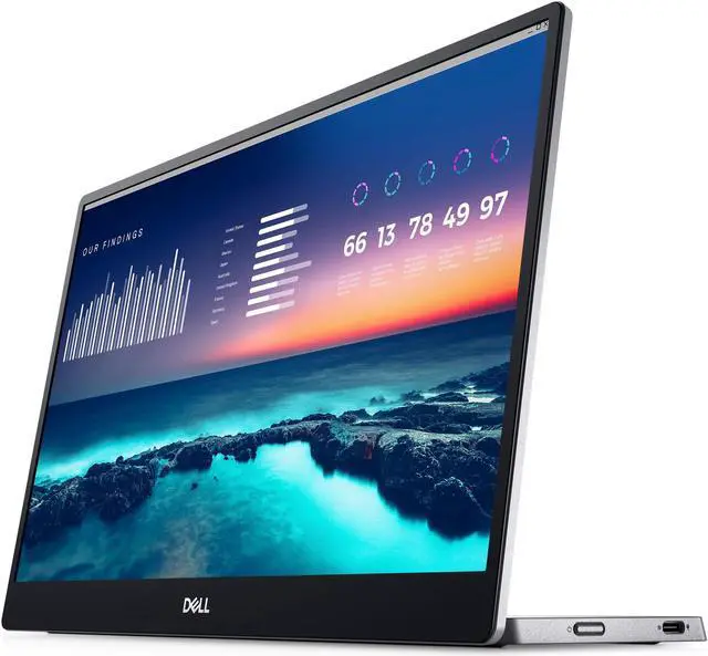 Main image of Dell 14-Inch FHD LED Portable Monitor with Dual-Screen Productivity, in-Plane Switching, USB-C Connectivity, Low Blue Light, and Display Manager Software