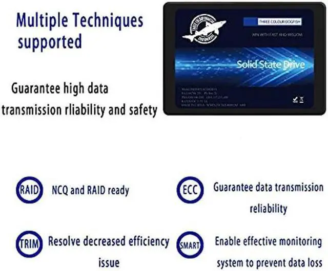 Alt view image 5 of 5 - SSD 2.5 SATA III 64GB Dogfish High Performance Internal Solid State Drive for Desktop Laptop 10 Unit Package Pack [64GB(10 Packs),2.5-SATA3]