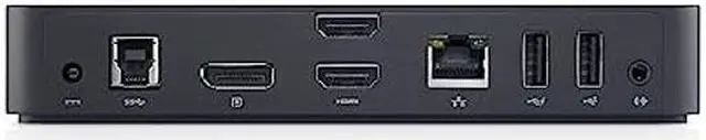 Alt view image 3 of 5 - Dell USB 3.0 Ultra HD/4K Triple Display Docking Station (D3100), Black