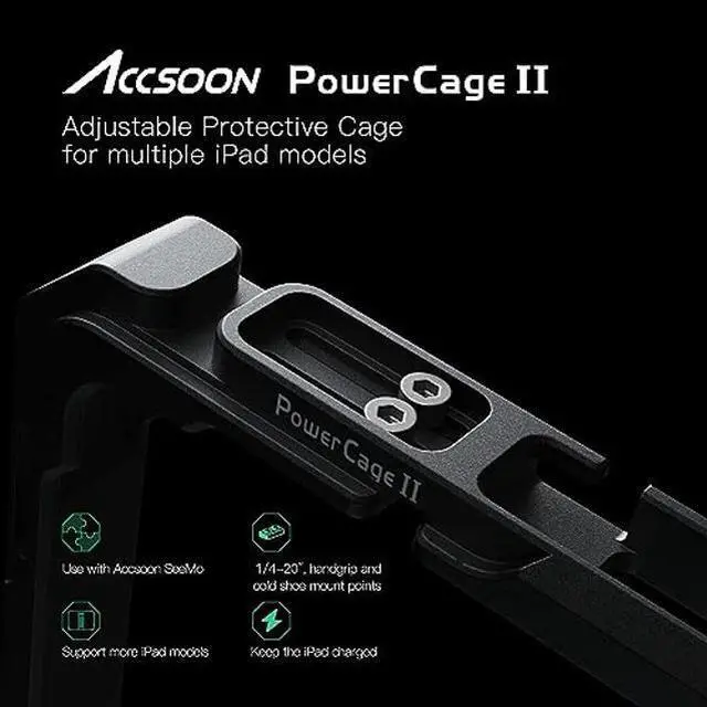 Alt view image 2 of 5 - Accsoon Power Cage II for iPad (POWERCAGEII)