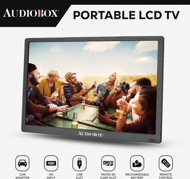 Alt view image 2 of 5 - Portable 15" LCD TV & Monitor with HDMI - High Definition, Versatile Media Playback, Dolby Support - Rechargeable Battery - Includes Remote Control, Car Charger, Antenna, and A/V Cable.