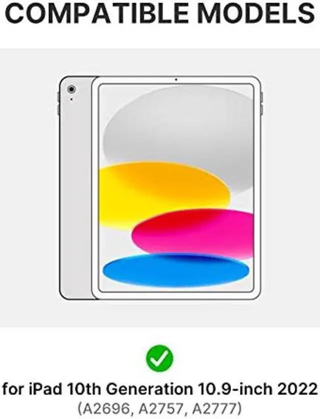 Alt view image 2 of 5 - typecase Edge Keyboard for iPad 10th Generation (10.9", 2022) - 10 Colors Backlit, Thin, Multi-Touch Trackpad, BT, Magnetic Clasp Keyboard Case for iPad 10th Gen 10.9 - Raspberry