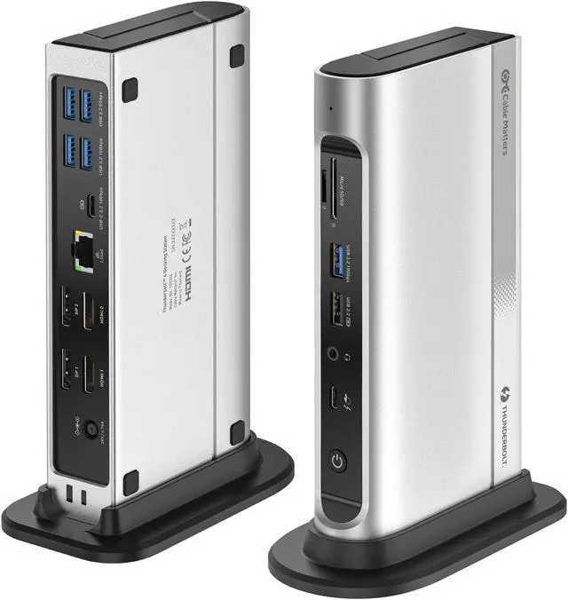 Main image of [Intel Certified] Cable Matters 16-in-1 40Gbps Thunderbolt 4 Dock with Quad 4K Video(2x DisplayPort, 2x HDMI) for Windows, Dual 4K (DP or HDMI) for MacBook Pro with M1/M2/M3 Pro, M1/M2/M3 Max, 100W PD