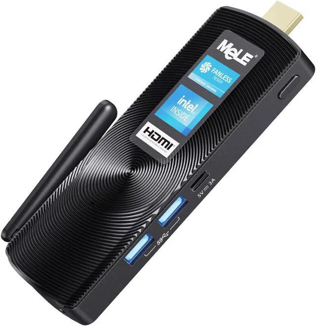Main image of MeLE Fanless Mini PC Stick PCG02 Windows 11 Home N4000 4GB RAM 128GB IoT Industrial Desktop Computer Support Windows 10 11 Linux Ubuntu Debian 4K HDMI Auto Power on Small Micro PC with Ethernet