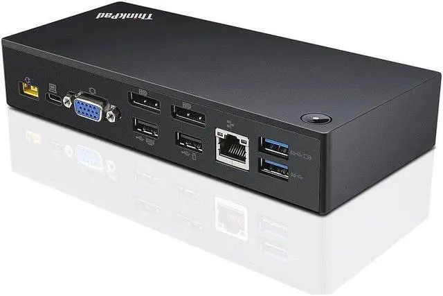 Alt view image 2 of 4 - Lenovo ThinkPad USB-C UltraDock With 90W 2 Prong AC Adapter (40A90090US, USA Retail Packaged)